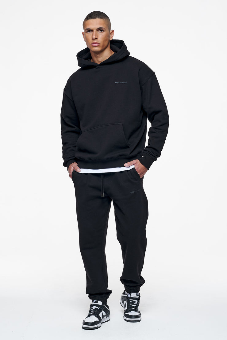 Pegador Logo Oversized Hoodie Black Gum