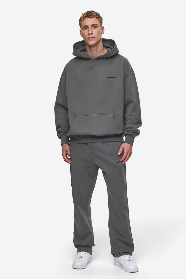 Pegador Logo Oversized Hoodie Washed Anthracite