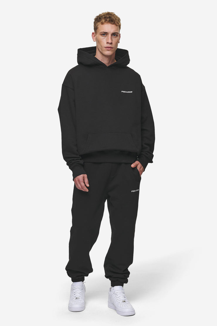 Pegador Logo Oversized Hoodie Washed Black