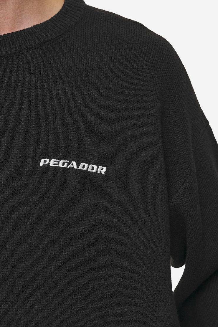 Pegador Logo Oversized Knit Sweater Black