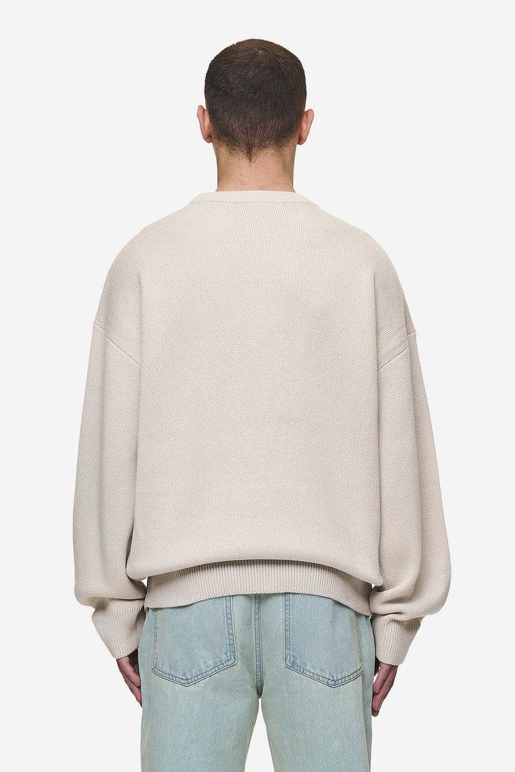 Pegador Logo Oversized Knit Sweater Light Beige
