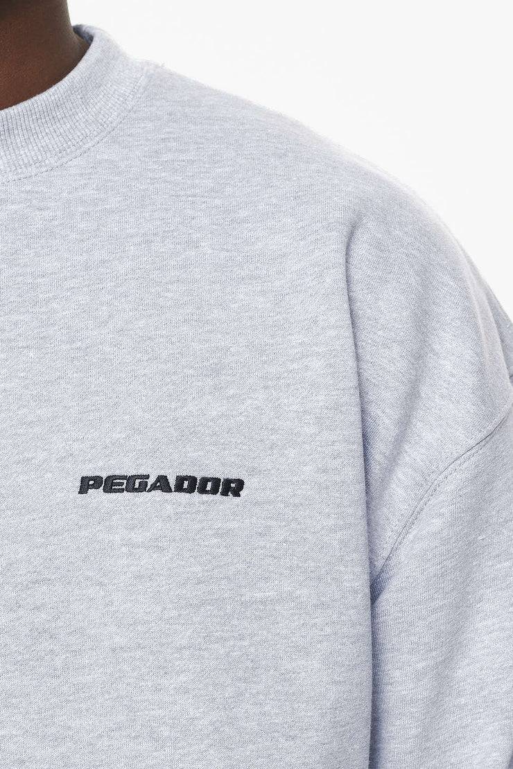 Pegador Logo Oversized Sweater Grey Melange