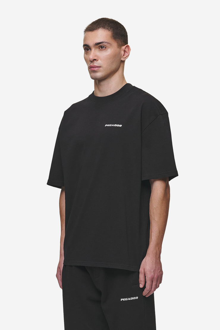 Pegador Logo Oversized Tee Washed Black