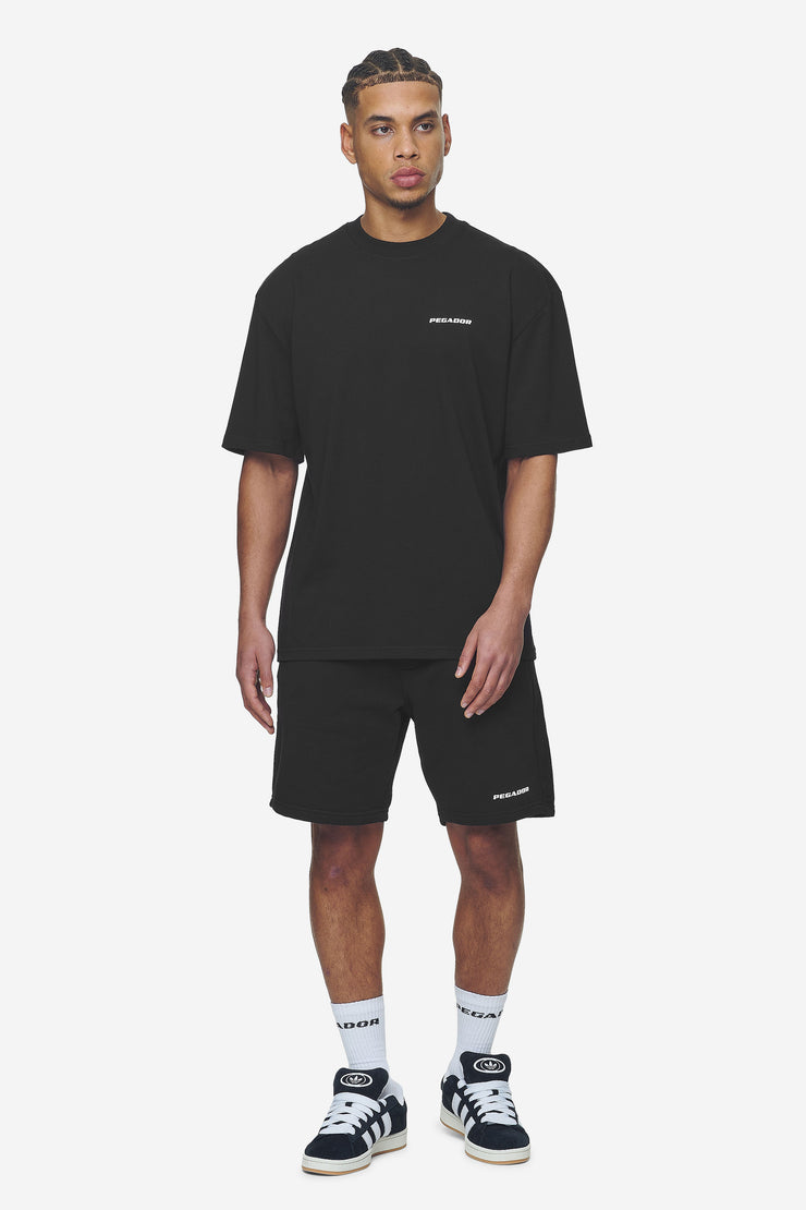 Pegador Logo Oversized Tee Washed Black White Gum