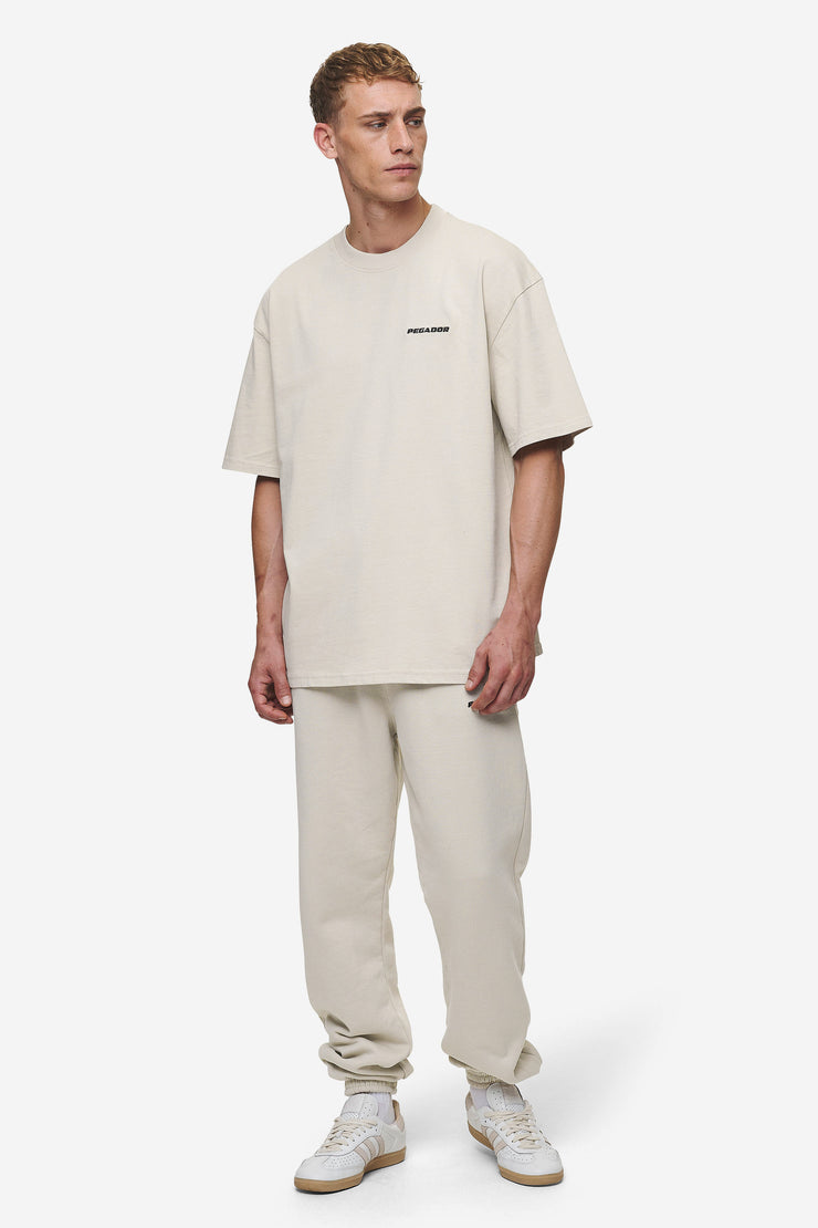 Pegador Logo Oversized Tee Washed Light Beige