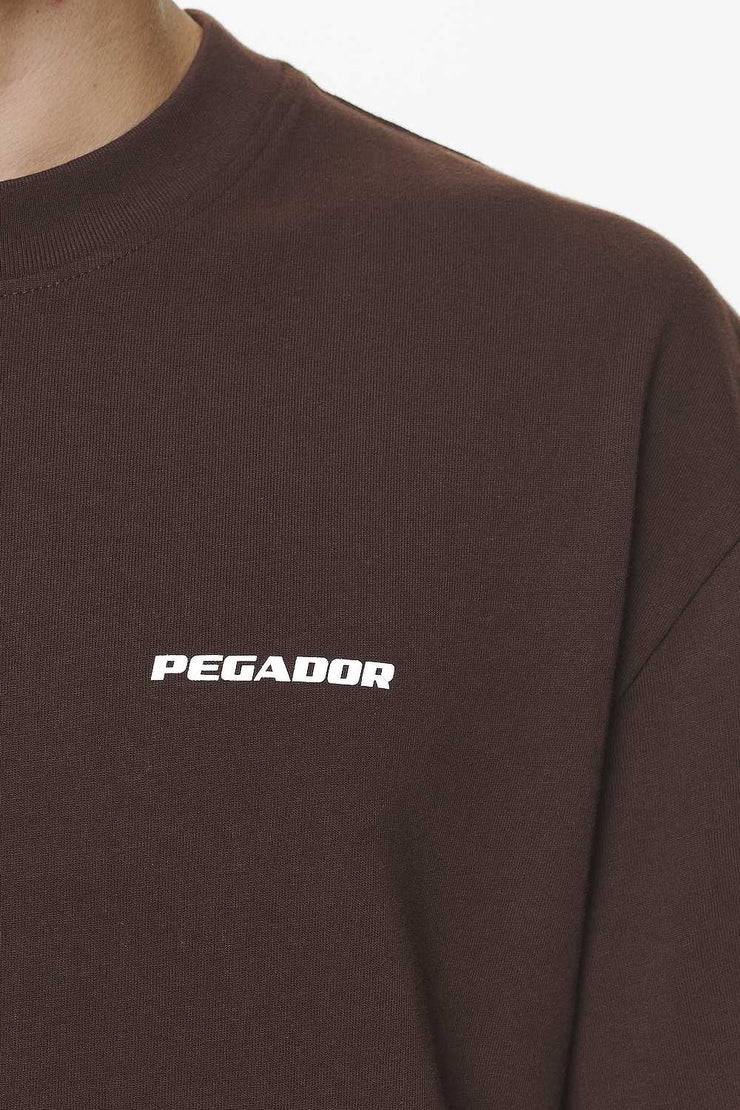 Pegador Logo Oversized Tee Washed Oak Brown Gum