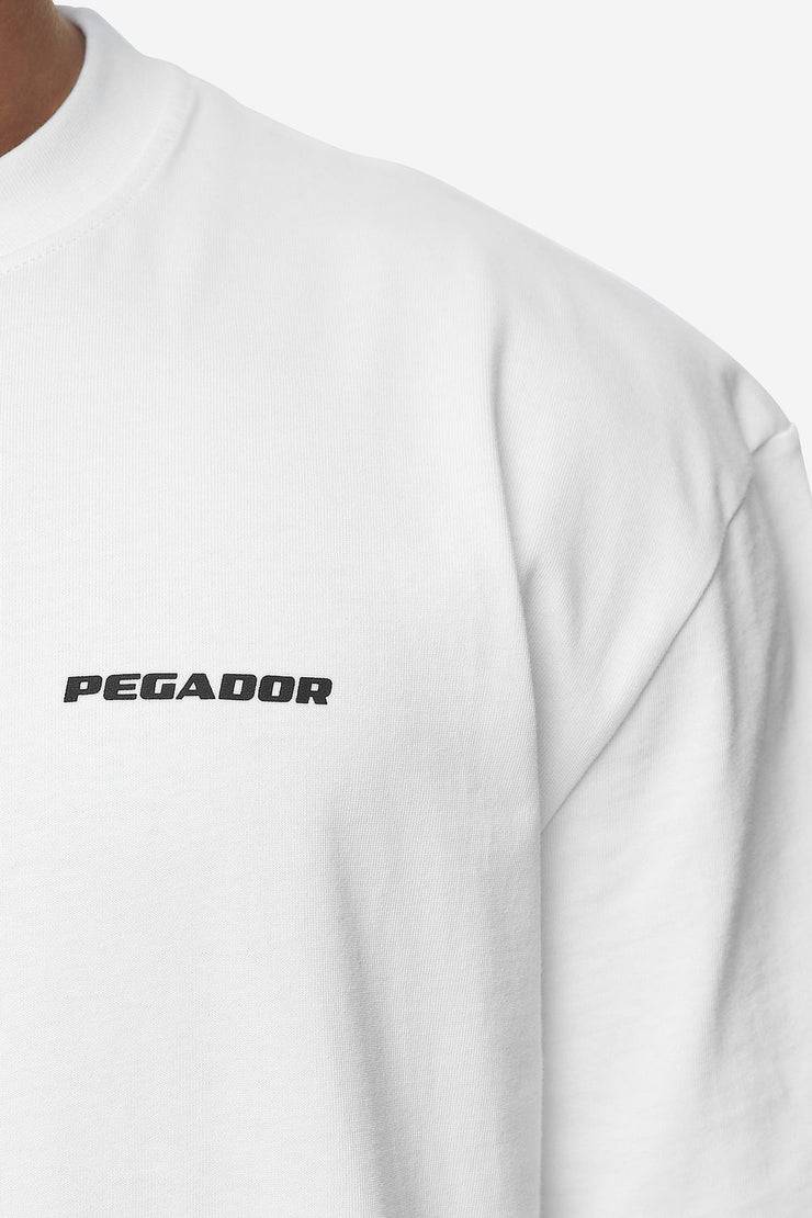 Pegador Logo Oversized Tee White Black Gum
