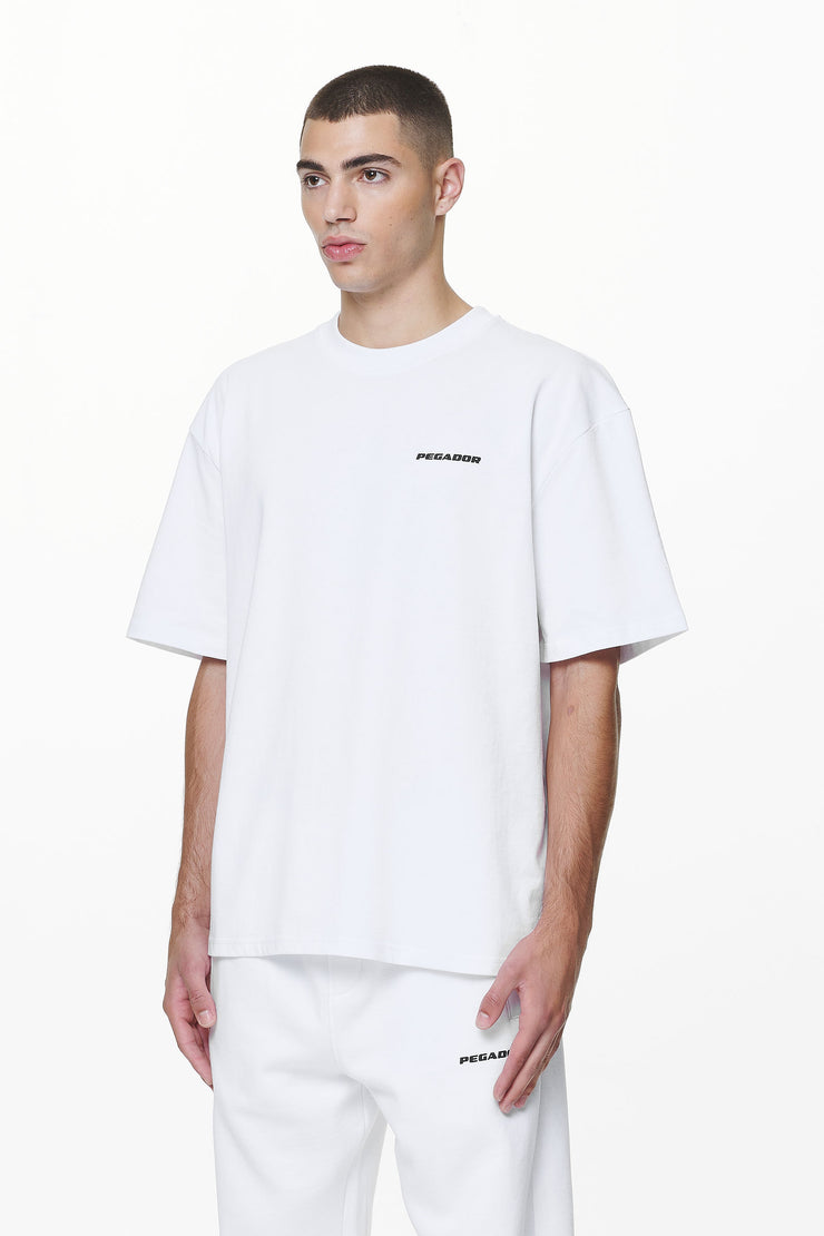 Pegador Logo Oversized Tee White Gum
