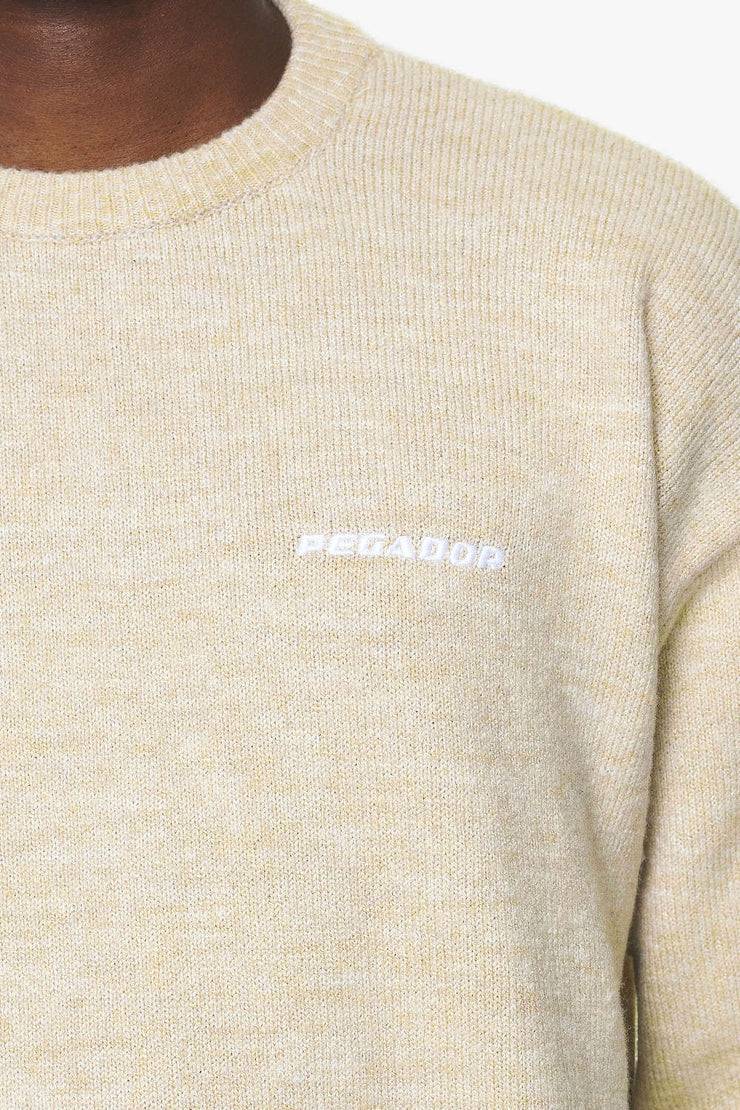 Pegador Logo Shaggy Knit Sweater Kingdom Beige