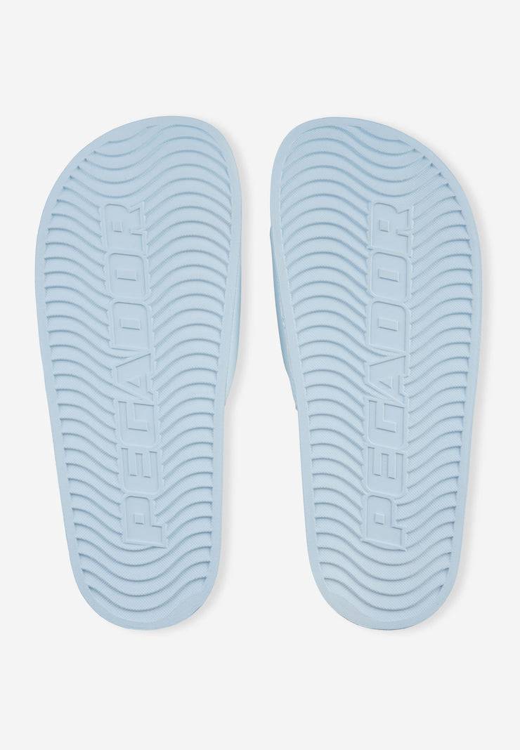 Pegador Logo Slide Baby Blue White