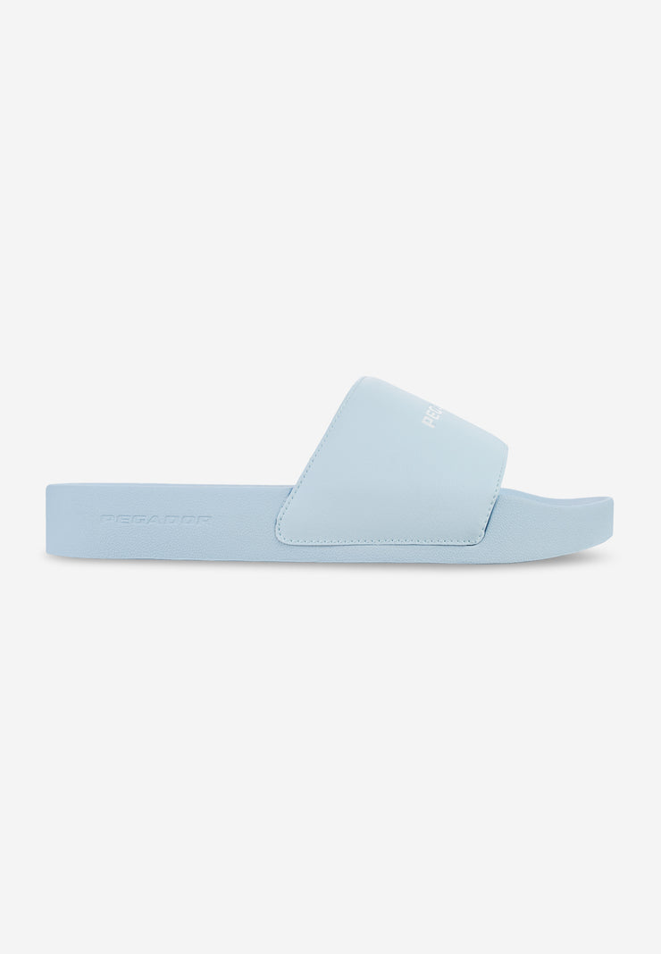 Pegador Logo Slide Baby Blue White