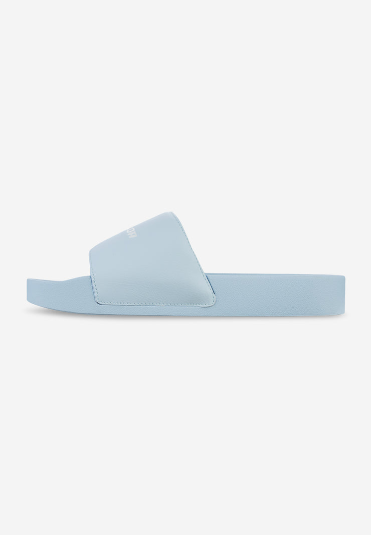 Pegador Logo Slide Baby Blue White
