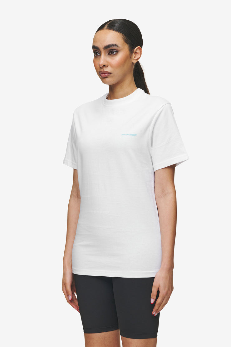 Pegador Logo Slim Tee White Sky Blue