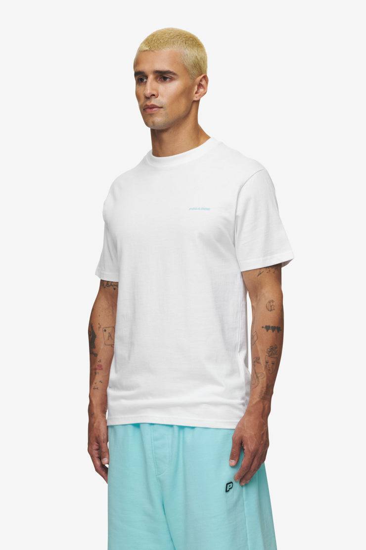 Pegador Logo Slim Tee White Sky Blue