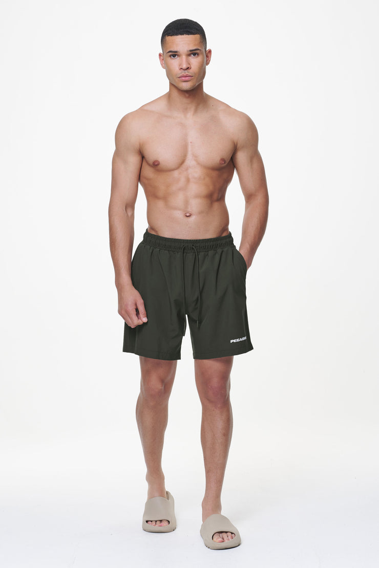 Pegador Logo Swim Shorts Dark Olive