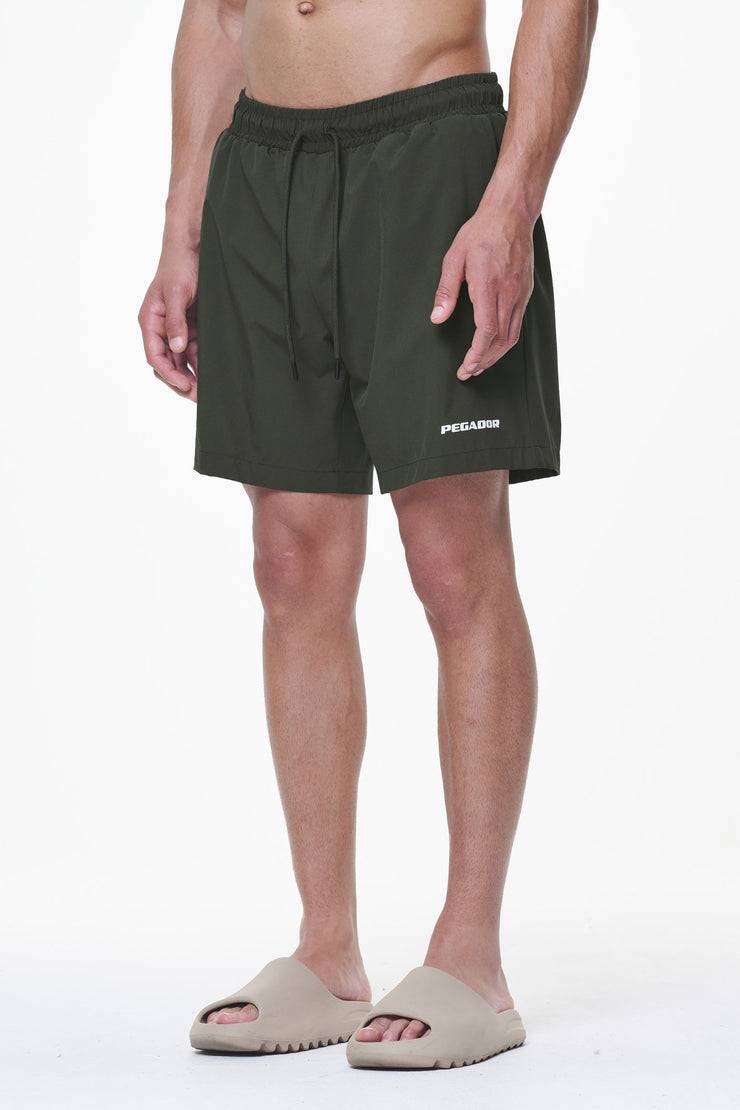 Pegador Logo Swim Shorts Dark Olive