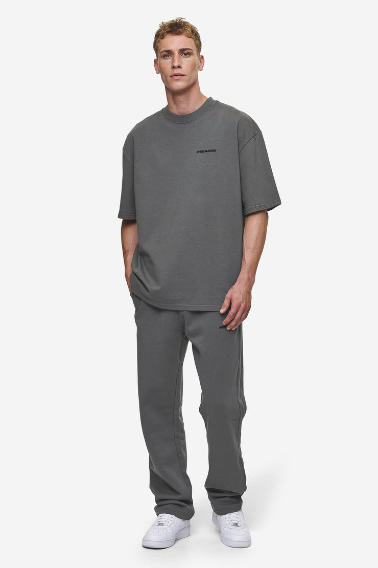 Pegador Logo Wide Sweat Pants Washed Anthracite