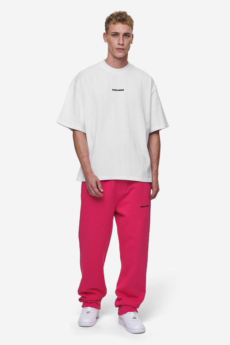 Pegador Logo Wide Sweat Pants Washed Virtual Pink