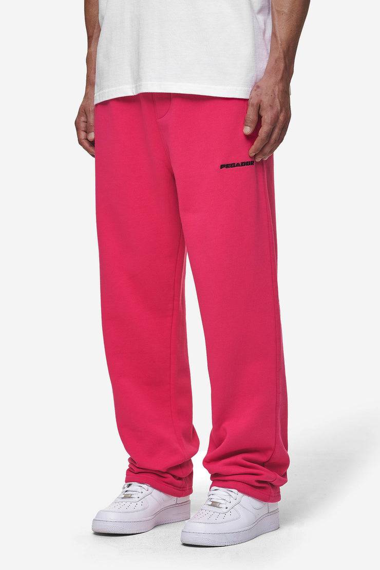 Pegador Logo Wide Sweat Pants Washed Virtual Pink