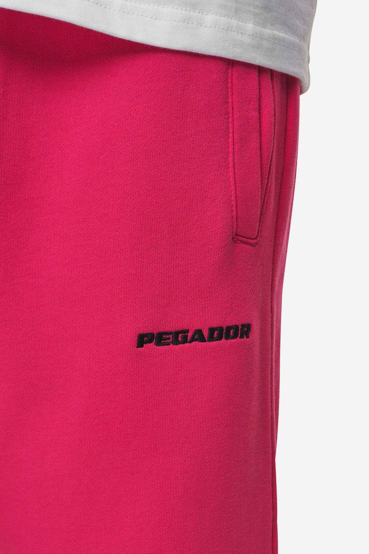 Pegador Logo Wide Sweat Pants Washed Virtual Pink