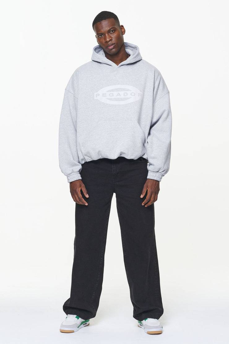 Pegador Loom Loose Hoodie Grey Melange