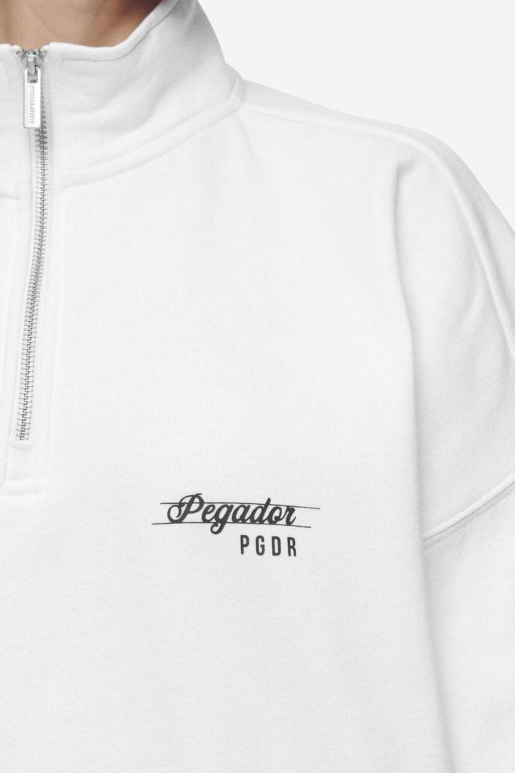 Pegador Luz Oversized Halfzip Sweater White