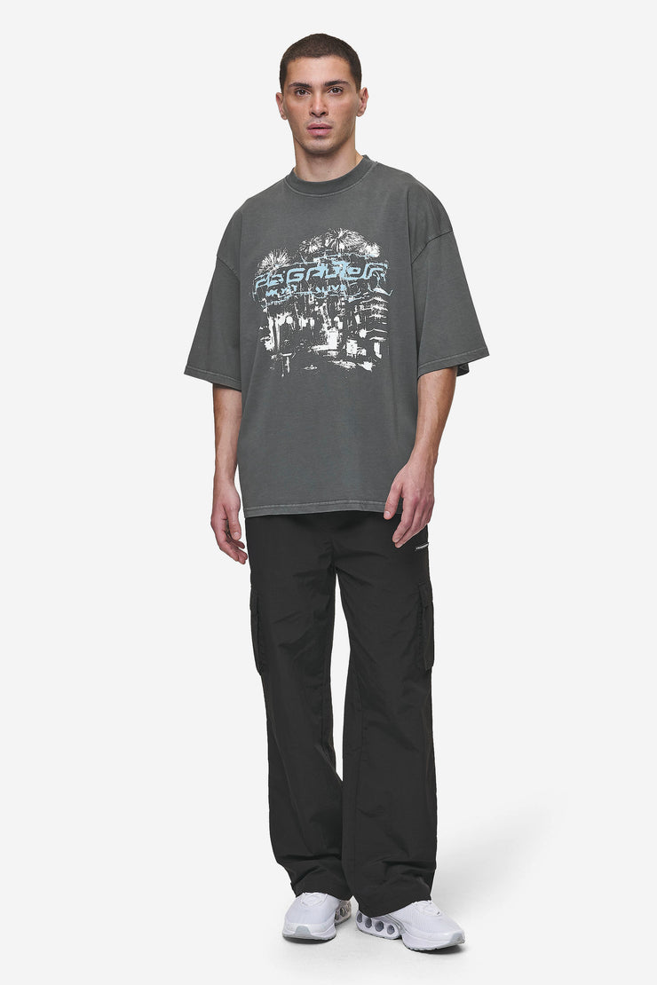 Pegador Macon Boxy Tee Washed Anthracite