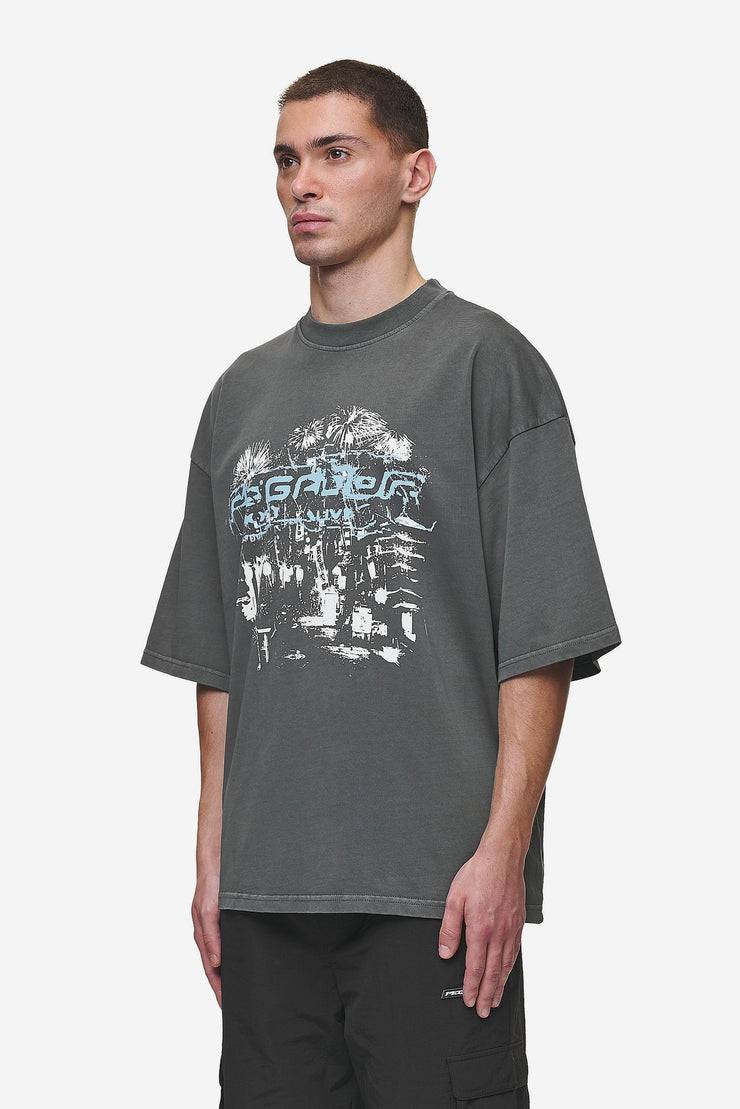 Pegador Macon Boxy Tee Washed Anthracite