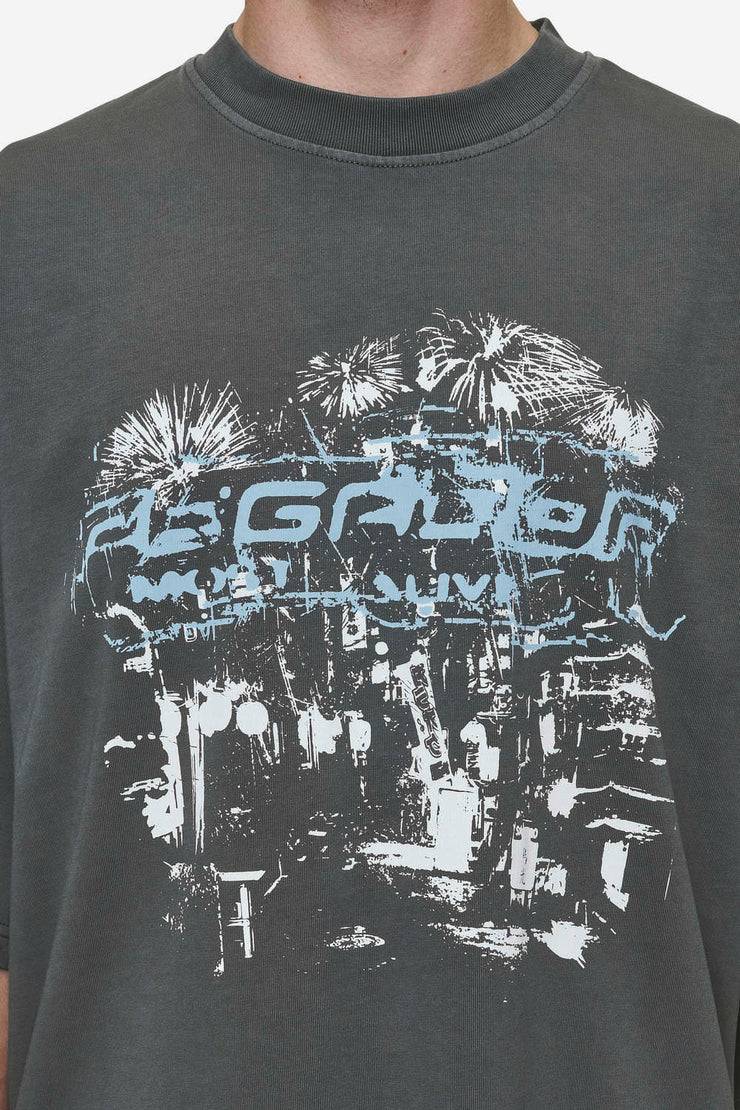 Pegador Macon Boxy Tee Washed Anthracite