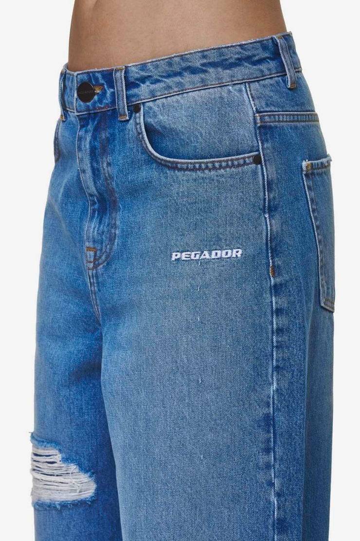 Pegador Mally Super Baggy Jeans Washed Blue