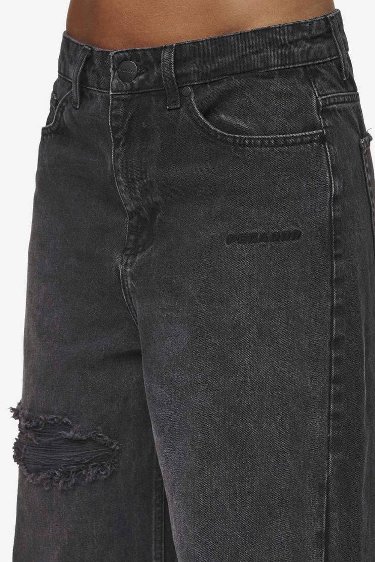 Pegador Mally Super Baggy Jeans Washed Deep Grey