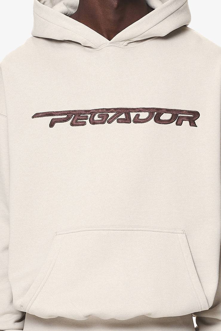 Pegador Manor Oversized Hoodie Washed Dust Cream