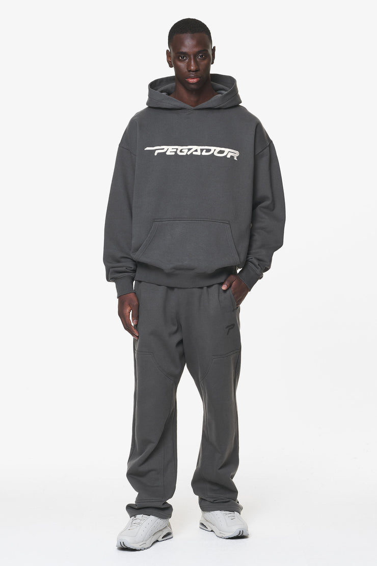 Pegador Manor Oversized Hoodie Washed Volcano Grey