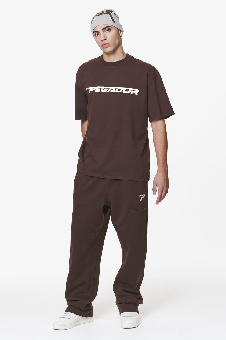 Pegador Manor Oversized Tee Washed Oak Brown