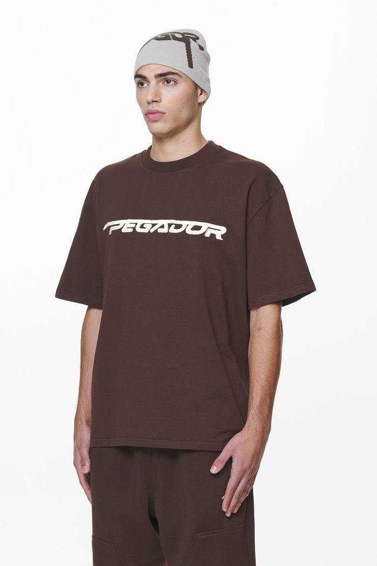 Pegador Manor Oversized Tee Washed Oak Brown