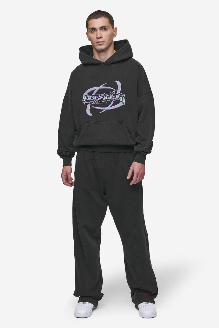Pegador Mill Boxy Hoodie Vintage Black