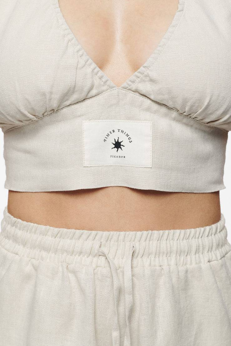Pegador Molli Canvas Neckholder Top Unbleached
