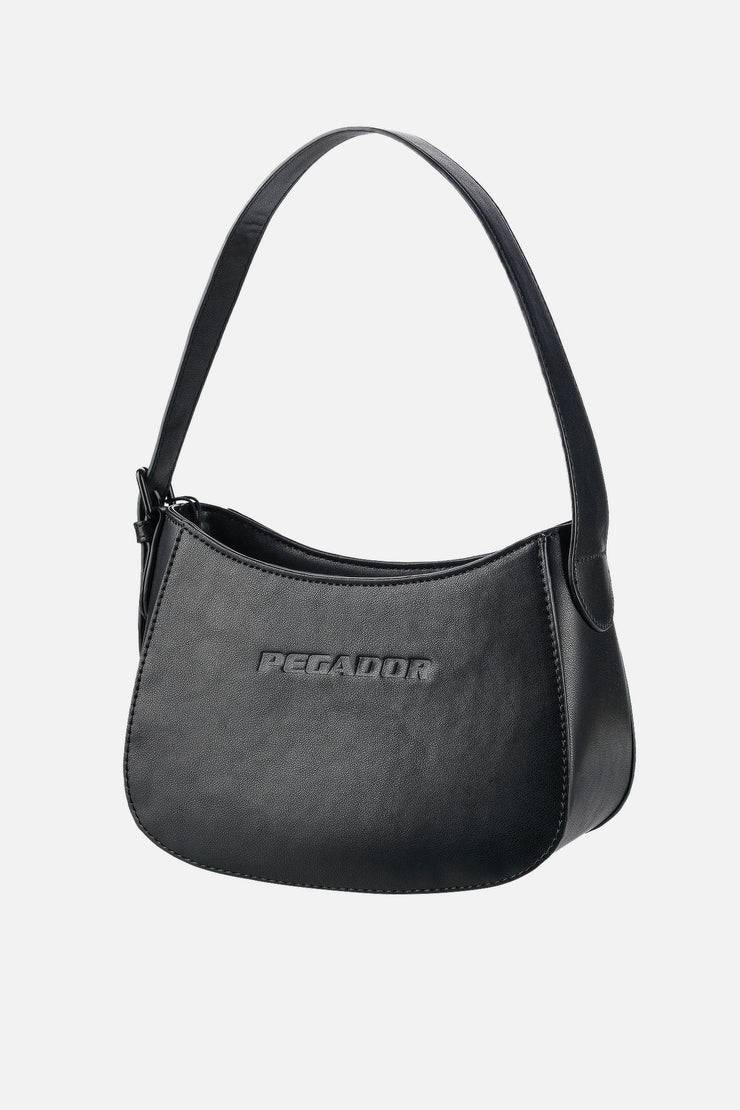 Pegador Mona Logo Faux Leather Handbag Black