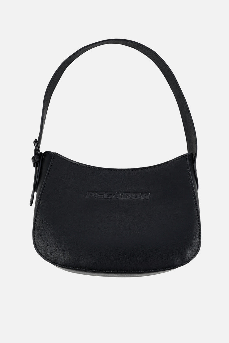 Pegador Mona Logo Faux Leather Handbag Black