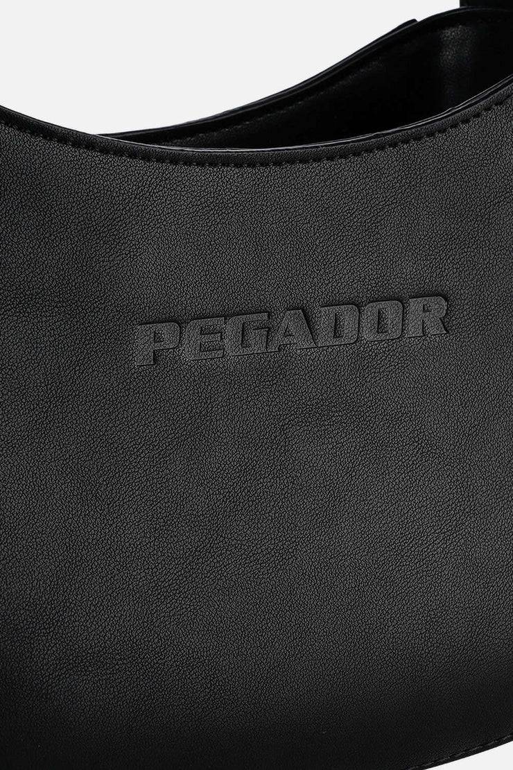 Pegador Mona Logo Faux Leather Handbag Black