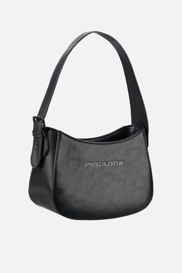 Pegador Mona Logo Faux Leather Handbag Black