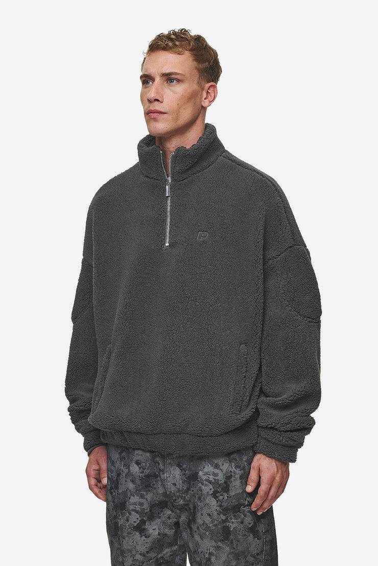 Pegador Munoz Teddy Half Zip Sweater Anthracite