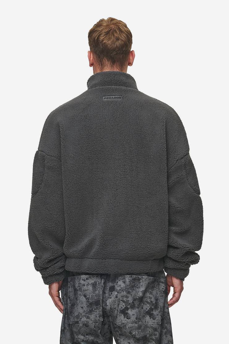 Pegador Munoz Teddy Half Zip Sweater Anthracite