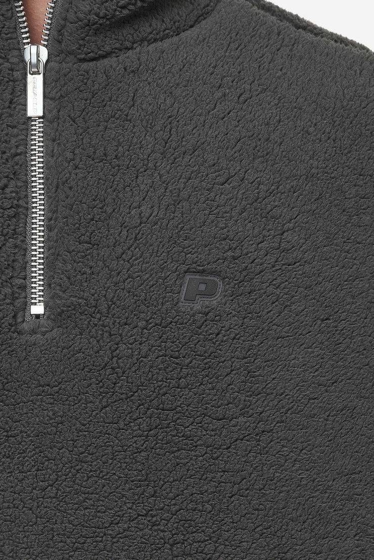 Pegador Munoz Teddy Half Zip Sweater Anthracite