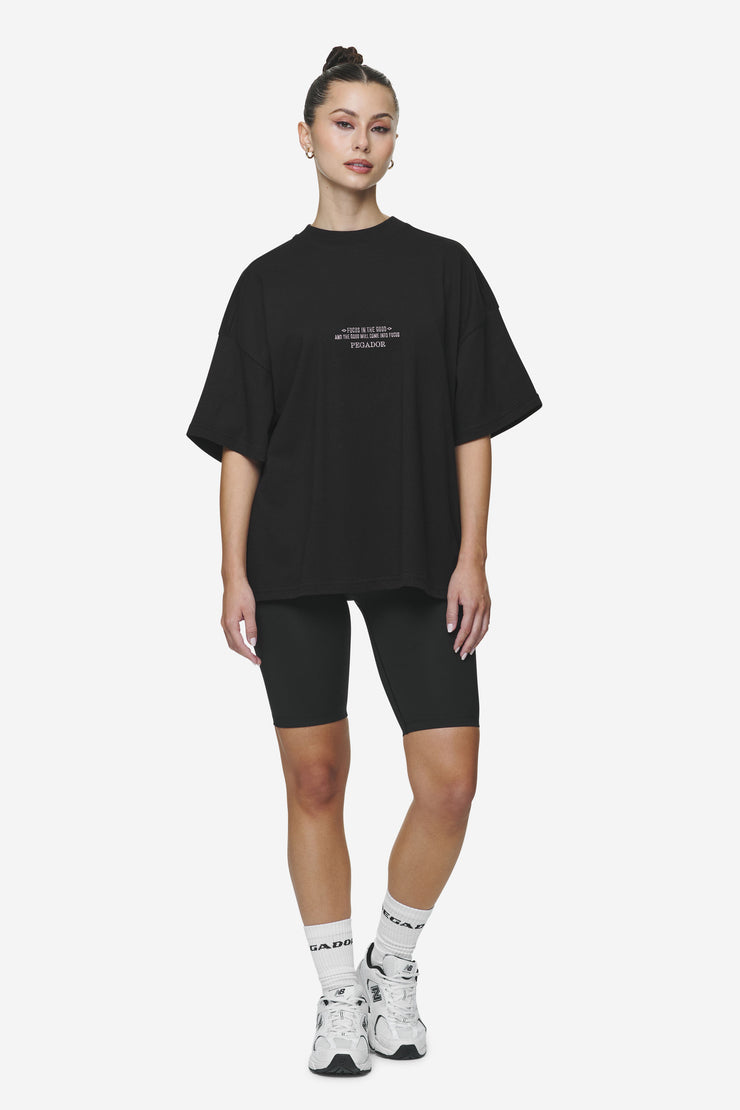 Pegador Naia Heavy Oversized Tee Black