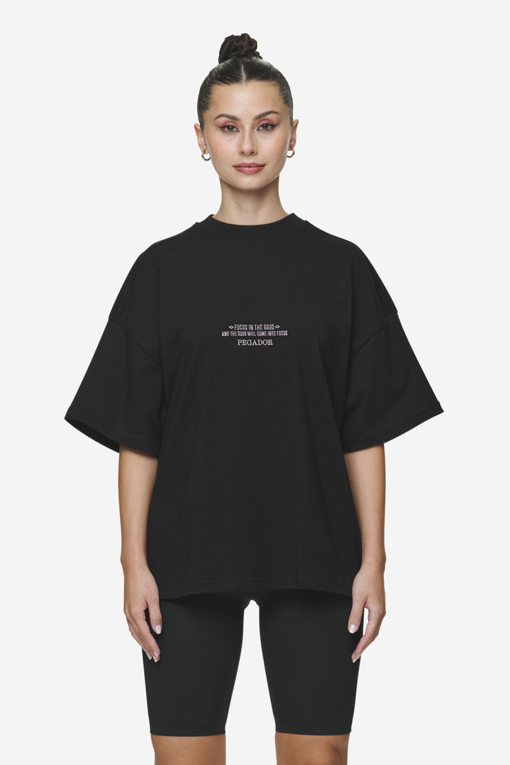 Pegador Naia Heavy Oversized Tee Black