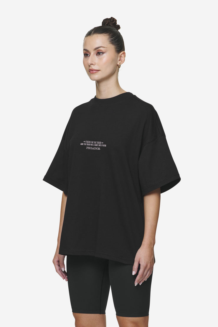 Pegador Naia Heavy Oversized Tee Black