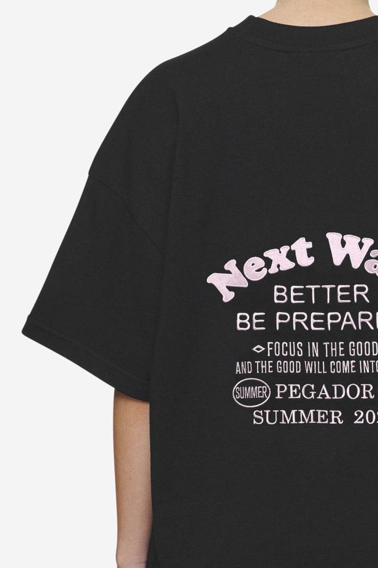 Pegador Naia Heavy Oversized Tee Black