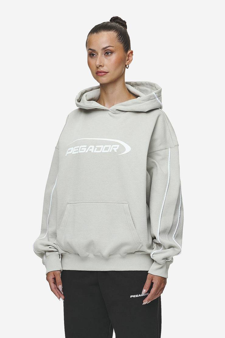 Pegador Naomi Oversized Hoodie Washed Moon Grey
