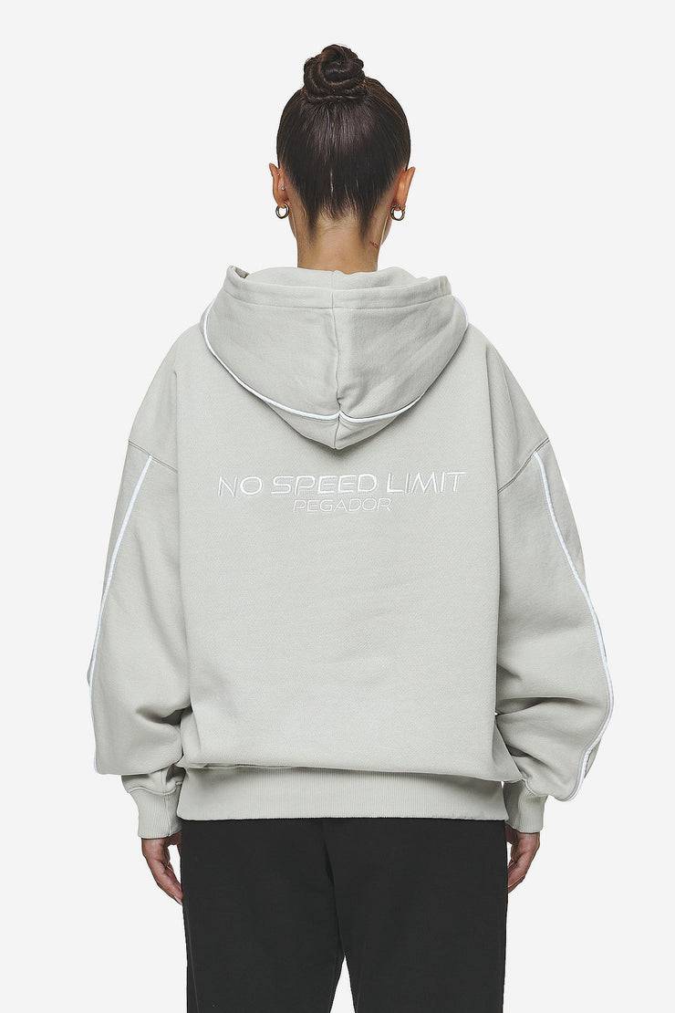 Pegador Naomi Oversized Hoodie Washed Moon Grey